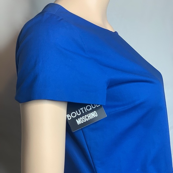 MOSCHINO WHITE BUTTON BLUE DRESS (final price) - Picture 2 of 7